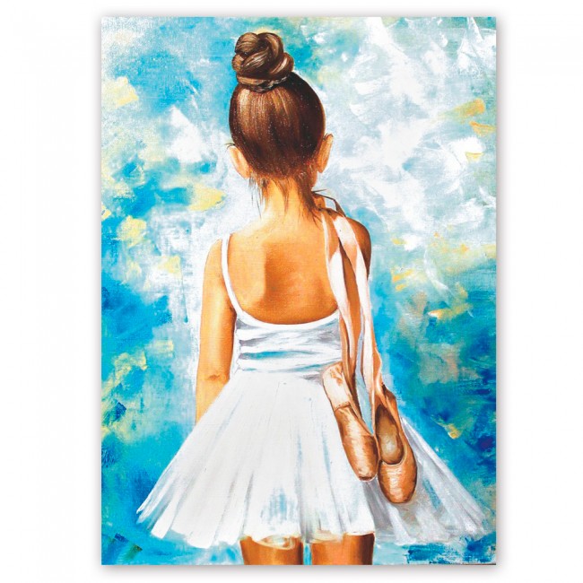 Värvimiskomplekt numbrite järgi "Little ballerina" 40x50cm.