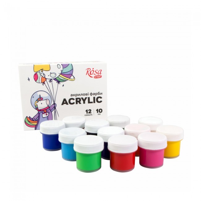 Akrüülvärvi k-t  Space Unicorn 12x10ml, ROSA START