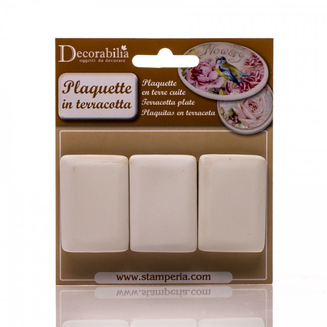 Plaat Ristküliku Kujuline Vaike  Cm 3,5X5H.  - 3 Pcs