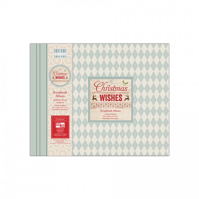 Scrapbookingu  album 30x30 cm -Christmas Wishes