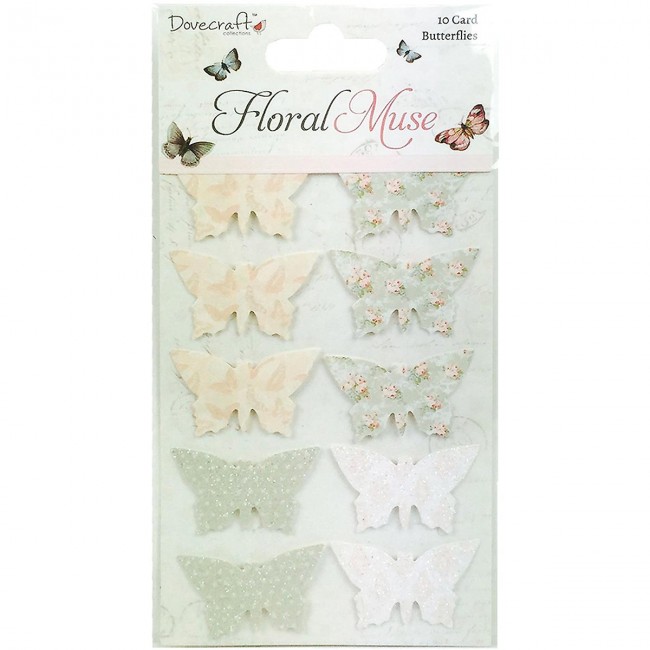 Dovecraft Floral Muse 3D Butterflies