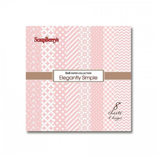 15x15cm  paberiplokk, Elegantly Simple - Rose Quartz  190gsm,8lh
