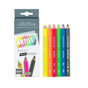 Artist Studio Line  MEGA neoon värvipliiatsid,+ grafiitpliiats 6tk