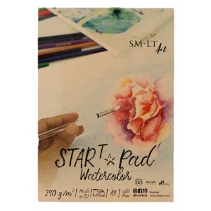 Watercolor pad START "SMLT" A4, 20lh,240gsm
