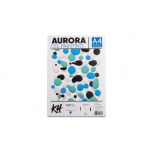 Paberiplokk õlivärvide jaoks AURORA A4, 230gsm 12 lehte