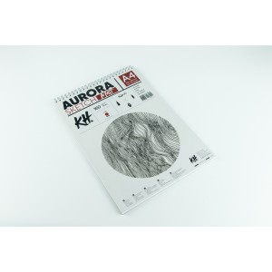 Joonistusalbum  AURORA Smooth&Matt  A4, 160gsm 20lh (Spiraalköide)