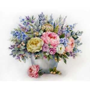 Maalimiskomplekt numbrite järgi : "Delightful Bouquet" 40x50