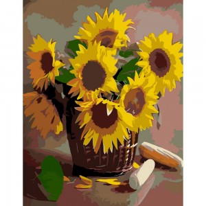 Maalimiskomplekt numbrite järgi : „Sunflowers“, 35х45cm,