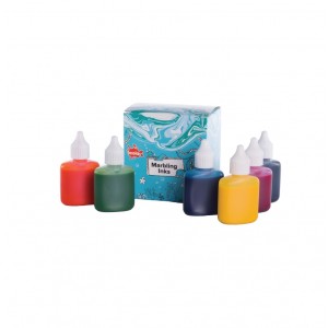 MARBLING INK 6 x 25ml assorted colours
