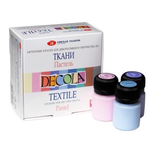 Tekstiilivärvi k-t  Decola 9x20ml"Pastel"