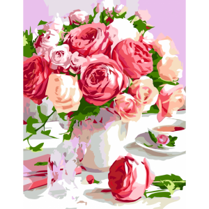 Maalimiskomplekt numbrite järgi: „A fragrant bouquet“, 35х45cm, ROSA START