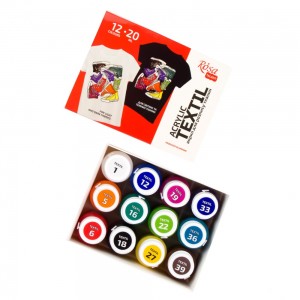 Tekstiilivärvi k-t STYLE, 12värvi *20ml, ROSA TALENT