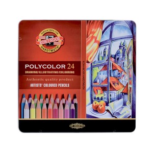 Värviliste Pliiatsite Komplekt "Polycolor" 24 Tk