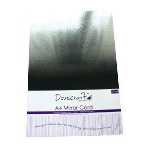 Dovecraft A4 Silver Mirror Card