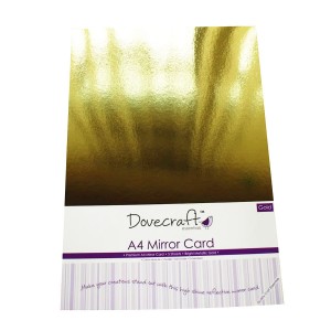 Dovecraft A4 Gold Mirror Card