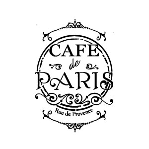 Sabloon G Cm.21X29,7 Cafe De Paris