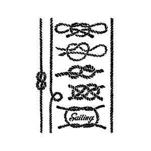 Sabloon 21X29.7Cm Sailing Knots