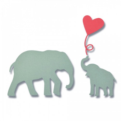 -50% Thinlits Die Set 3Pk Baby Elephant By Debi Potter