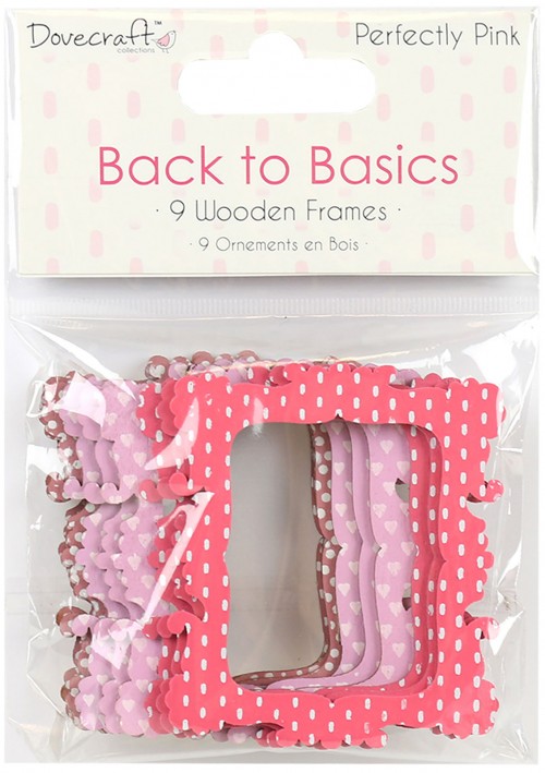 Dovecraft Back to Basics Perfectly Pink Wooden Frames