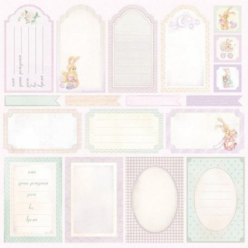 Double side cardstock 30x30 190 gsm  Little Bunny Cards