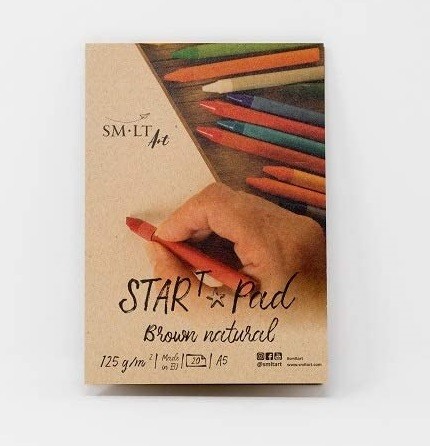 Kraft sketch pad START "SMLT" A5, 20 lh,125gsm
