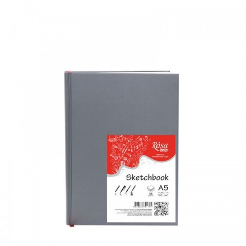 Sketchbook A5 ROSA Studio 100g/m? 96lk, (14,8х21cm)