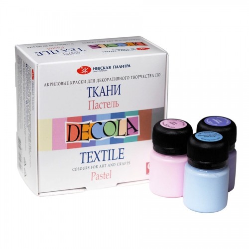 Tekstiilivärvi k-t  Decola 9x20ml"Pastel"