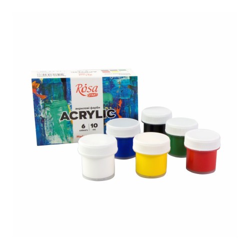 Akrüülvärvi k-t  COLOR 6x10ml, ROSA START