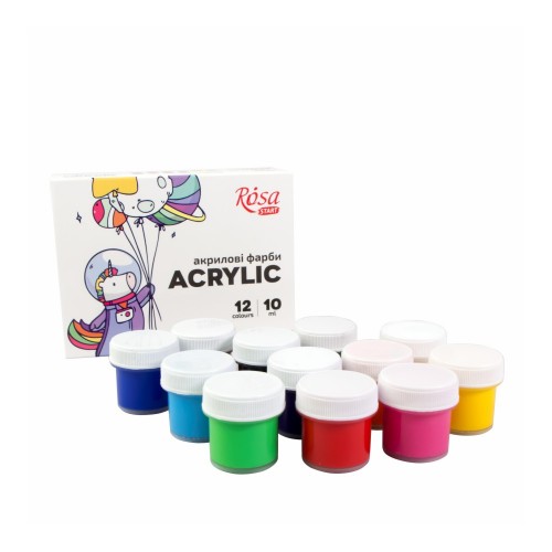 Akrüülvärvi k-t  Space Unicorn 12x10ml, ROSA START
