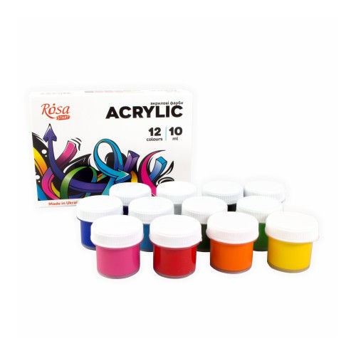 Akrüülvärvi k-t  Graffiti 12x10ml, ROSA START