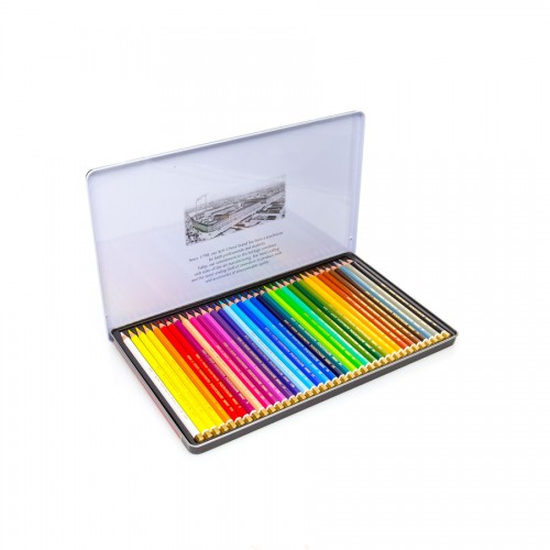 Värviliste Pliiatsite Komplekt "Polycolor" 36 tk.metall karp