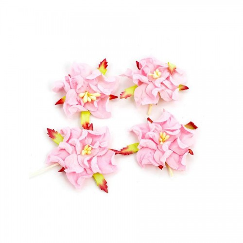 Gardenia 5Cm 4 Pcs In A Pack Light Pink