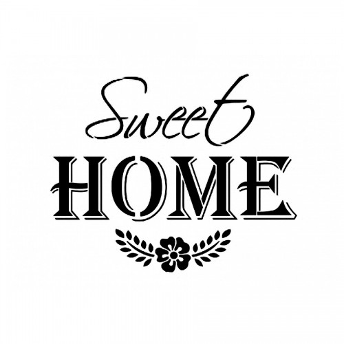 Sabloon A4 "Sweet Home"
