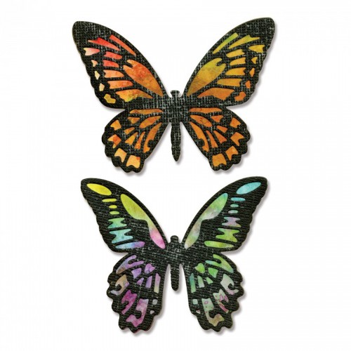 -50%Thinlits. 4Tk Detailed Butterflies By Tim Holtz