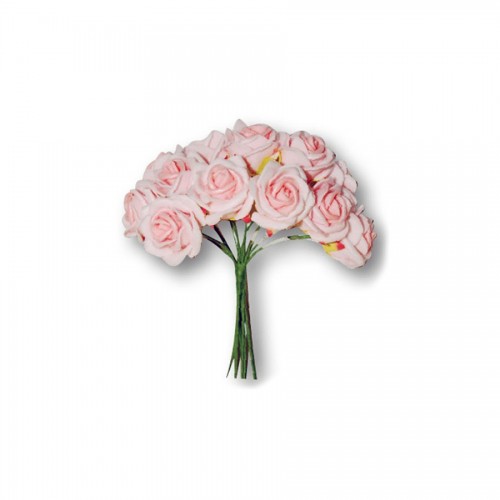 10 Pink Mousse Small Roses Bouquet