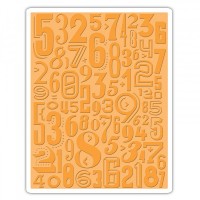 -50% Tekstuurplaat  Numeric By Tim Holtz