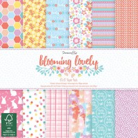 15x15cm Scrapbookingu  paberiplokk.Dovecraft Blooming Lovely