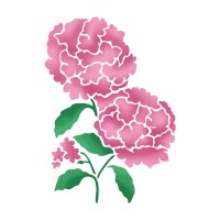 Šabloon 21 x29,7cm-Hydrangeas