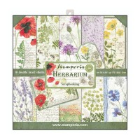 30x30cm  paberiplokk, Stamperia  "Herbarium"