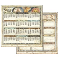 Scrapbookingu paber 30x30cm Alchemy Calendar