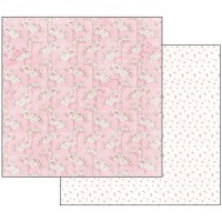 Scrapbookingu paber 30x30cm Baby Girl flowers tapestry