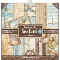 30x30cm  paberiplokk, 10lh.Stamperia-  Sea Land