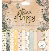 20x20cm paberiplokk Dovecraft Bee Happy