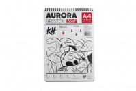 Visandialbum Bristol paberist, veritkaal. 40lhk, 180gsm A4 spiraal, AURORA