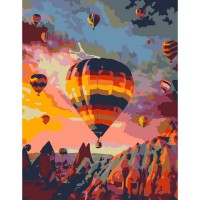 Maalimiskomplekt numbrite järgi : „Flight over the Rocks“, 35х45cm,