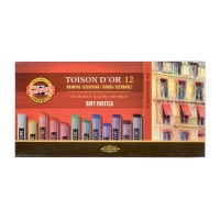 Kuivpastelli k-t  Koh-I-Noor,"TOISON D'OR"  12värvi