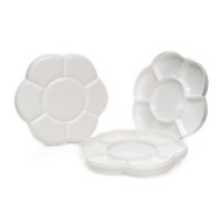 Plastik Palett 2Tk Komplektis, 18Cm Diameeter, 7 Pesa Ühes