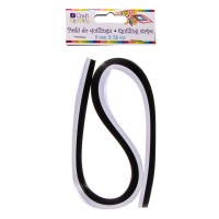 Quillingu Ribad 3Mm, 100Tk Must-Valge