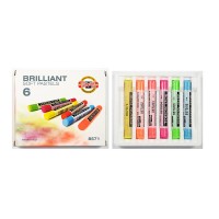 Kuivpastelli Komplekt  Fluorescent 6Tk Koh-I-Noor