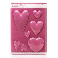 Painduvast Pvc Plastikust Vormid,- Südamed A4